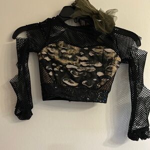 Top with skirt, headband